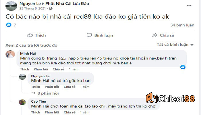 nhà cái red88 bị bắt